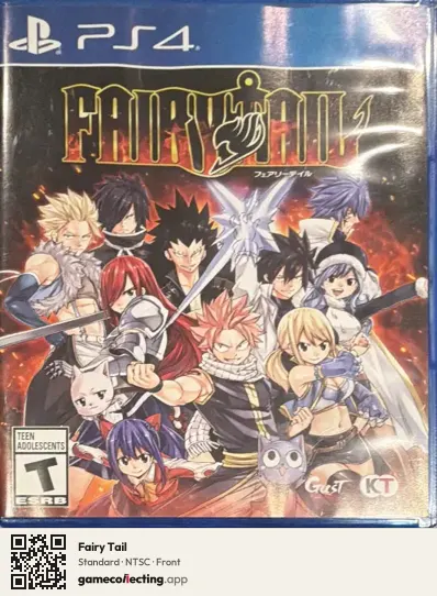 Fairy Tail PlayStation 4, NTSC box front