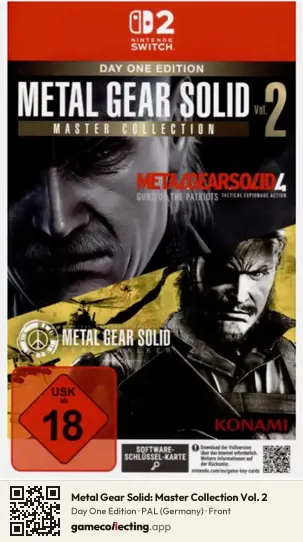 Metal Gear Solid: Master Collection Vol. 2 Nintendo Switch 2, Germany box front