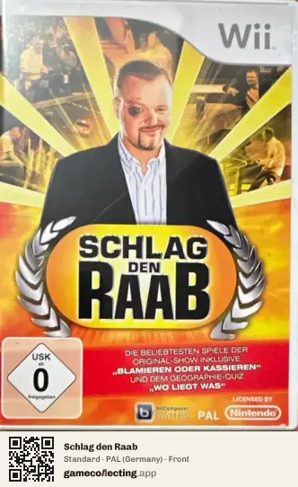 Schlag den Raab Nintendo Wii, Germany box front