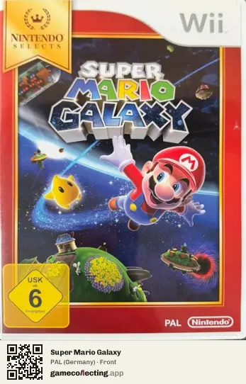 Super Mario Galaxy Nintendo Wii, Germany box front