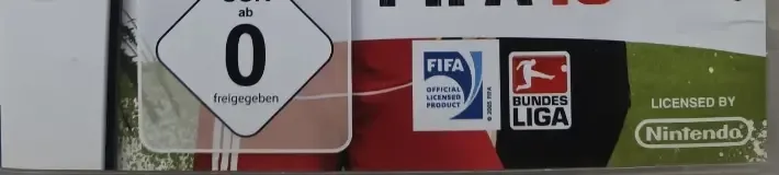 FIFA 10, the USK square on its front
