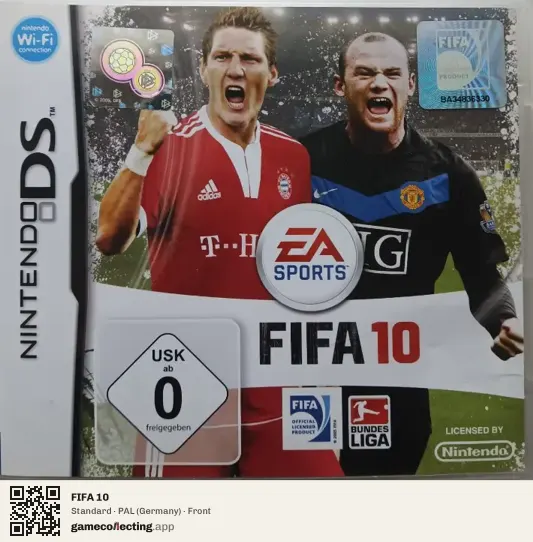 FIFA 10 Nintendo DS, Germany box front