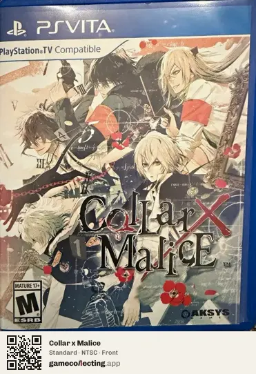 Collar x Malice PlayStation Vita, NTSC box front