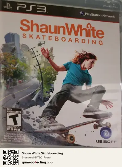 Shaun White Skateboarding PlayStation 3, NTSC box front