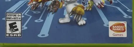 Digimon All-Star Rumble, the ESRB box on its front
