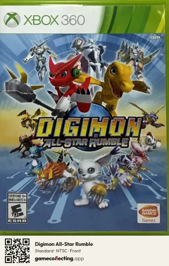 Digimon All-Star Rumble Xbox 360, NTSC box front