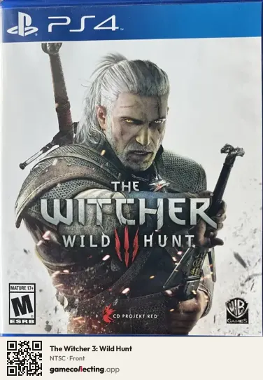 The Witcher 3: Wild Hunt PlayStation 4, NTSC box front