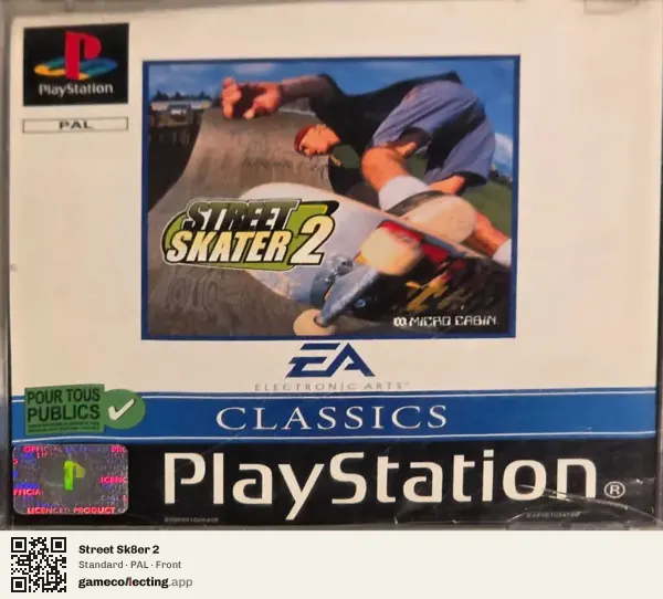 Street Sk8er 2 PlayStation, PAL box front