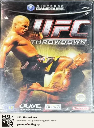 UFC: Throwdown Nintendo GameCube, United Kingdom box front