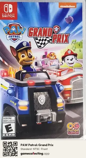 PAW Patrol: Grand Prix Nintendo Switch, NTSC box front