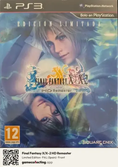 Final Fantasy X/X-2 HD Remaster PlayStation 3, Spain box front