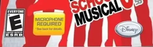 Disney Sing It: High School Musical 3: Senior Year, the ESRB box on its front