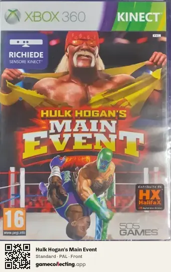 Hulk Hogan's Main Event Xbox 360, PAL box front