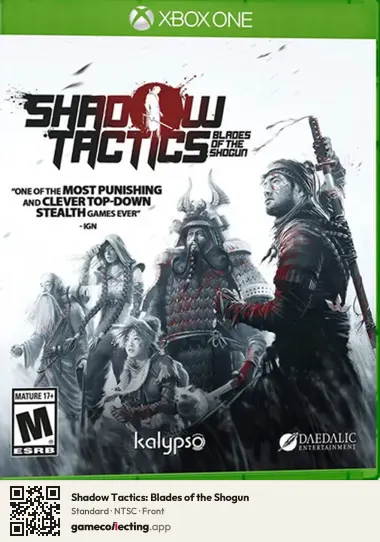 Shadow Tactics: Blades of the Shogun Xbox One, NTSC box front