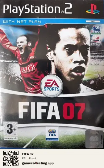 FIFA 07 PlayStation 2, PAL box front