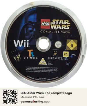 LEGO Star Wars: The Complete Saga Nintendo Wii, PAL disc