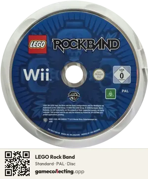 LEGO Rock Band Nintendo Wii, PAL disc