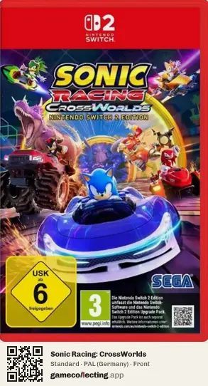 Sonic Racing: CrossWorlds Nintendo Switch 2, Germany box front