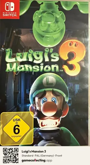 Luigi's Mansion 3 Nintendo Switch, Germany box front