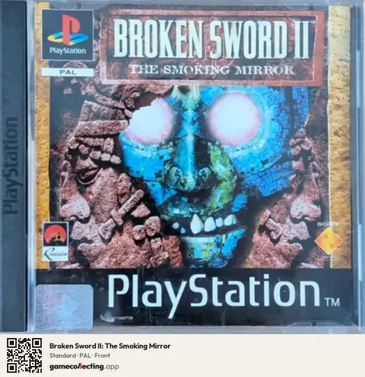 Broken Sword II: The Smoking Mirror PlayStation, PAL box front