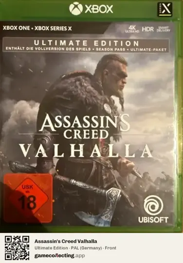 Assassin's Creed Valhalla Xbox One, Germany box front