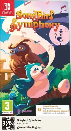 Songbird Symphony Nintendo Switch, PAL box front