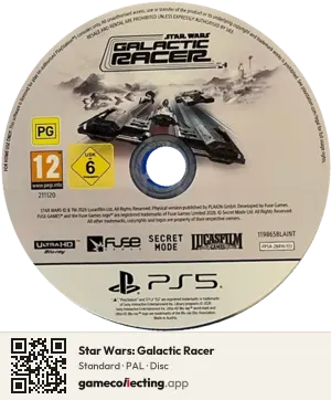 Star Wars: Galactic Racer PlayStation 5, PAL disc