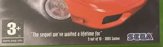 OutRun 2, the PEGI square on its front