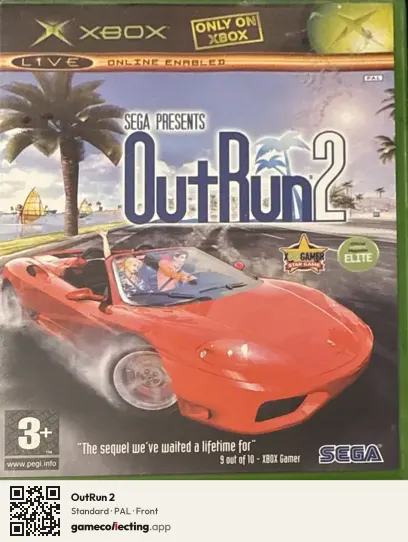 OutRun 2 Xbox, PAL box front