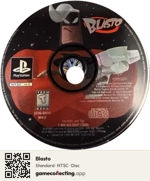 Blasto PlayStation, NTSC disc