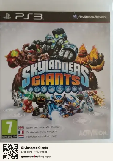 Skylanders: Giants PlayStation 3, PAL box front