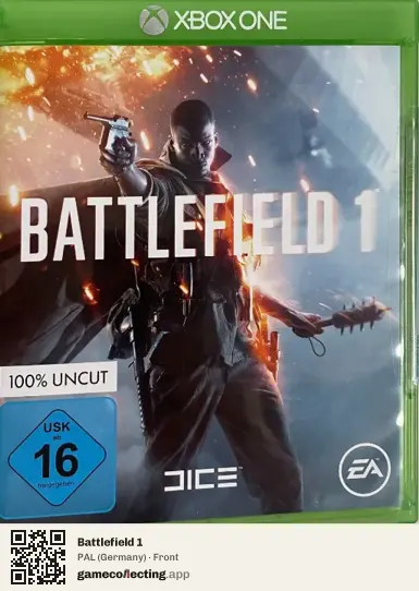 Battlefield 1 Xbox One, Germany box front