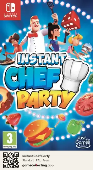Instant Chef Party Nintendo Switch, PAL box front