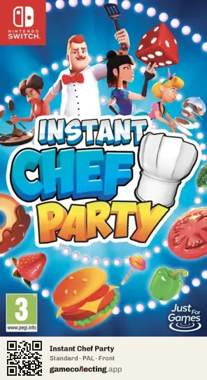 Instant Chef Party Nintendo Switch, PAL box front