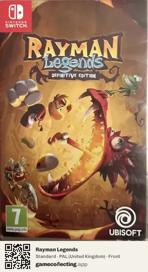 Rayman Legends Nintendo Switch, United Kingdom box front