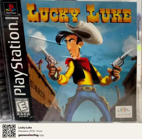 Lucky Luke PlayStation, NTSC box front