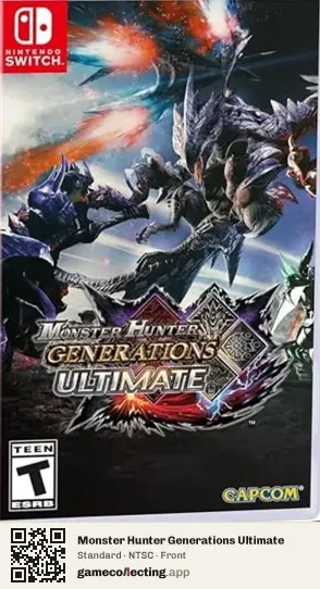 Monster Hunter Generations Ultimate Nintendo Switch, NTSC box front