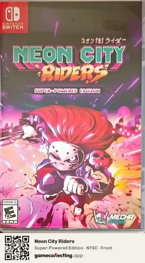 Neon City Riders Nintendo Switch, NTSC box front