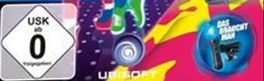 Just Dance 3, the USK square on its front