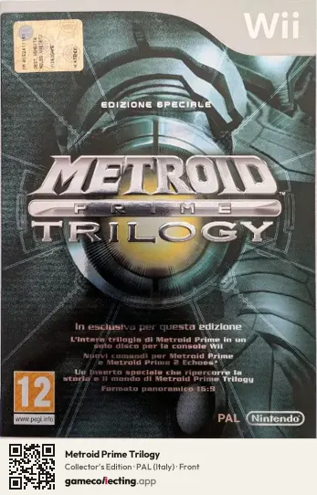 Metroid Prime Trilogy Nintendo Wii, Italy box front