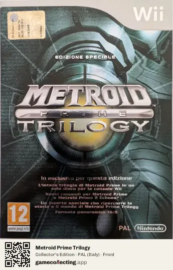 Metroid Prime Trilogy Nintendo Wii, Italy box front