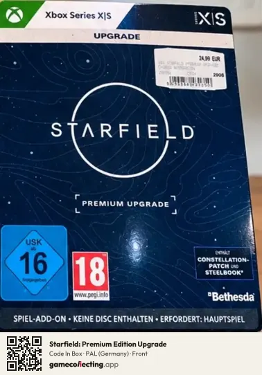 Starfield: Premium Edition Upgrade Xbox Series X, Germany box front