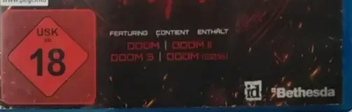 Doom Slayers Collection, the USK square on its front