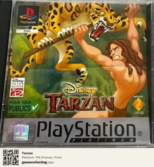 Tarzan PlayStation, France box front