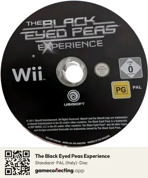 The Black Eyed Peas Experience Nintendo Wii, PAL disc
