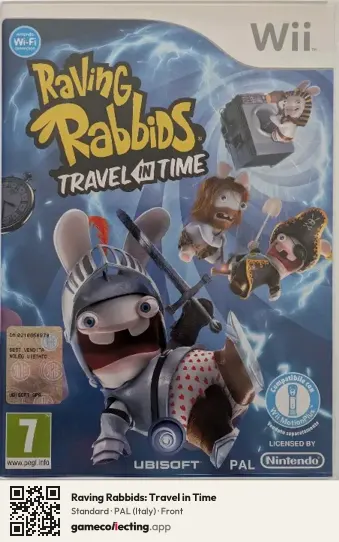 Raving Rabbids: Travel in Time Nintendo Wii, Italy box front