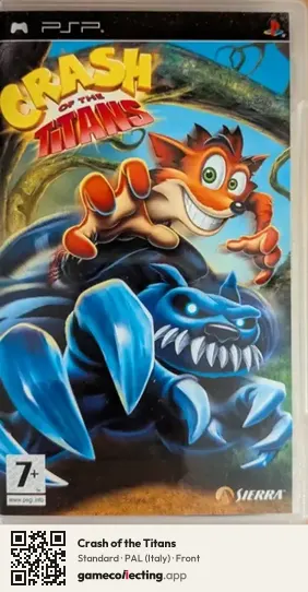 Crash of the Titans PlayStation Portable, Italy box front