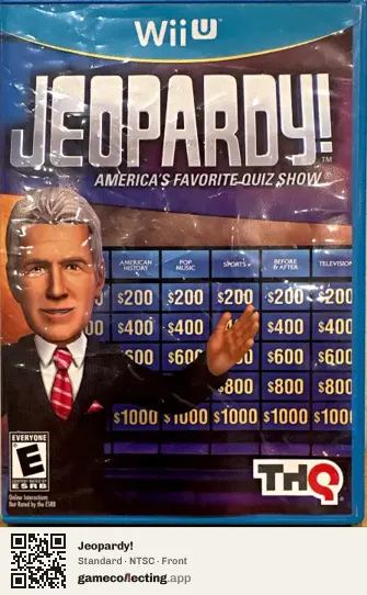 Jeopardy! Nintendo Wii U, NTSC box front