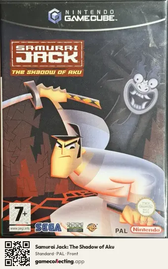Samurai Jack: The Shadow of Aku Nintendo GameCube, PAL box front