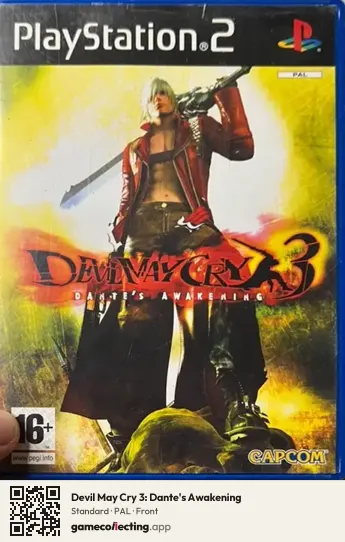 Devil May Cry 3: Dante's Awakening PlayStation 2, PAL box front